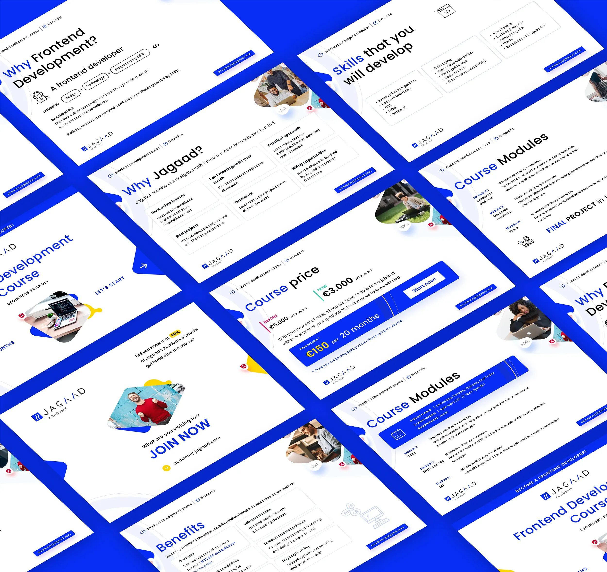 Presentation design for advertisement development courses